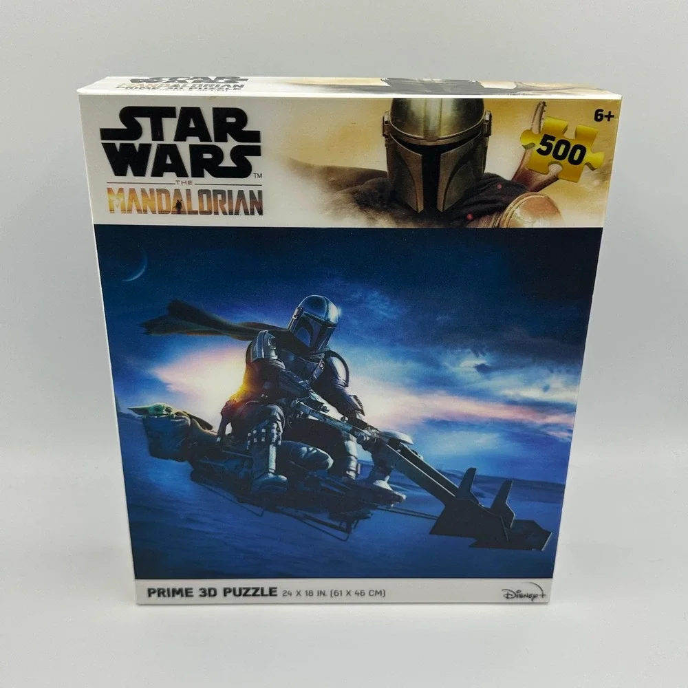 Star Wars The Mandalorian 500 Piece Prime 3D Puzzle New Sealed Disney+‎